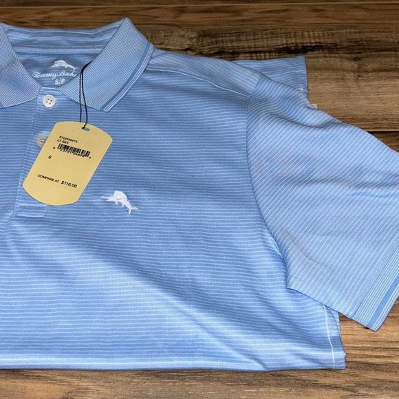 NWT Tommy Bahama Men's LT Sky‎ Polo Small